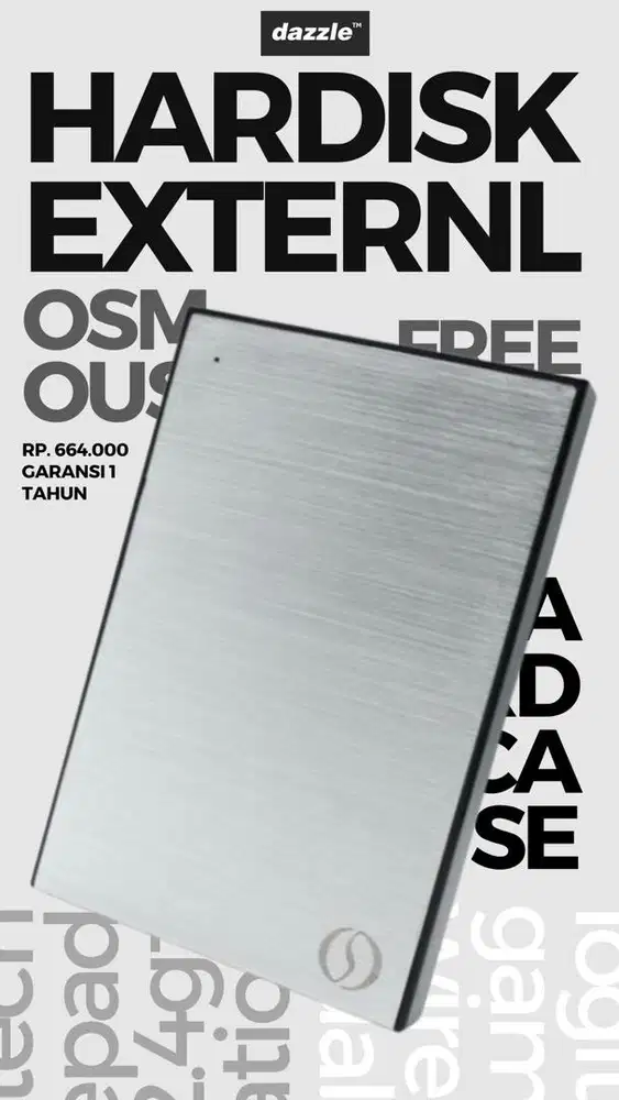HARDISK OSMOUS 500GB GARANSI 1 TAHU