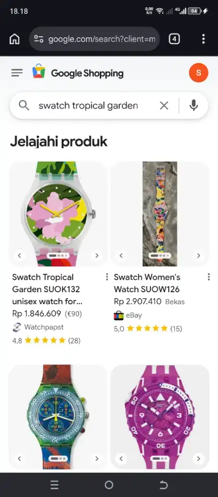 Jam swatch new gent