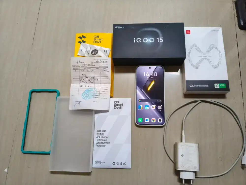 Iqoo 15 16/1tb fullset garansi on panjang