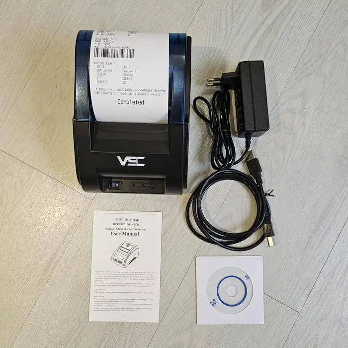 printer kasir bluetooth thermal VSC TM - 58BT warna hitam New