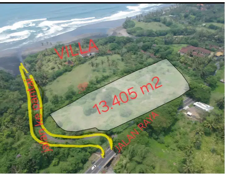 Tanah Dekat Pantai Bonian Tabanan