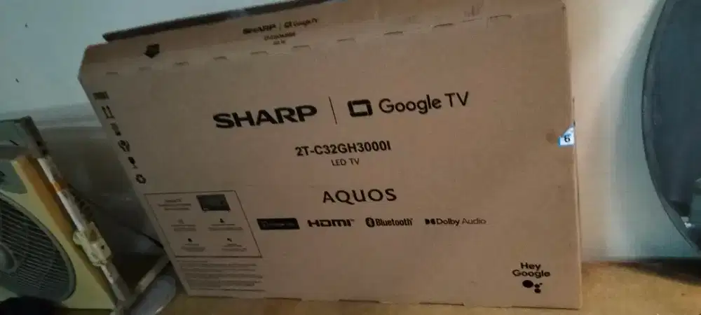Sharp google tv 32 inch baru