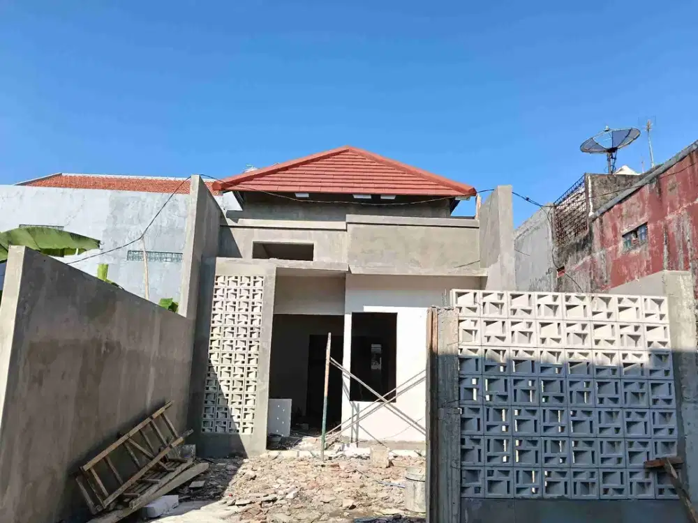 dijual rumah Baru Gress 2 unit jejer lokasi perum Tropodo indah waru Sidoarjo