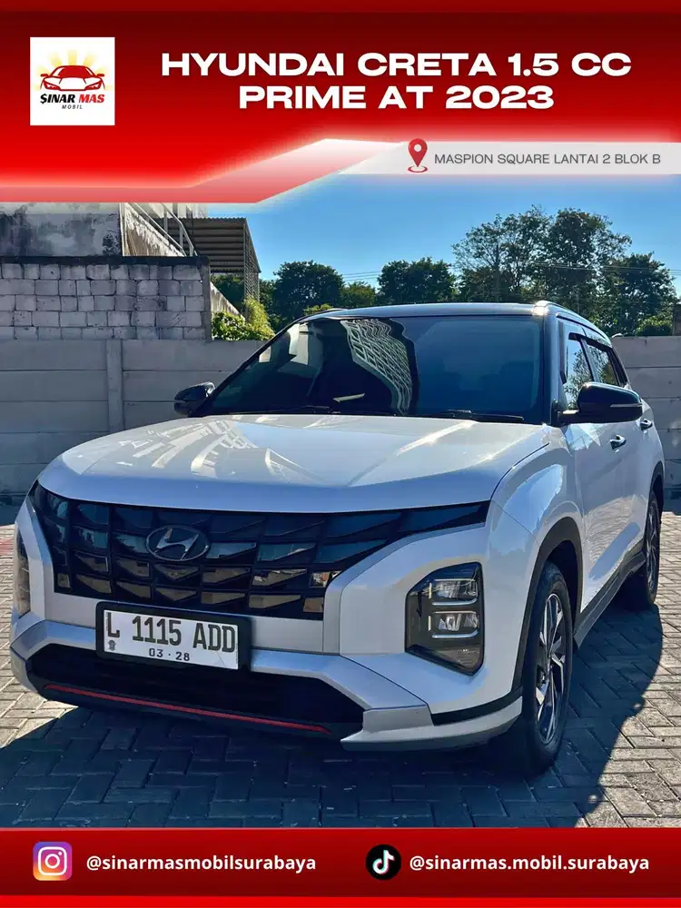 hyundai Creta prime 2023 KM 45rb istimewa dp minim