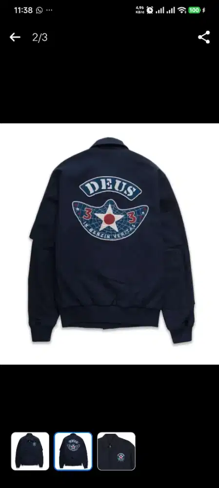 Original Deus Ex Machina Jaket Motor No Mooneyes Harley Dickies Zara