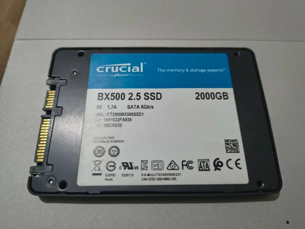 SSD SATA Crucial BX500 2000GB