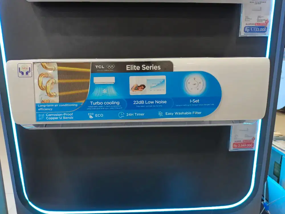 Kredit AC TCL 1/2 pk promo DP mulai 0