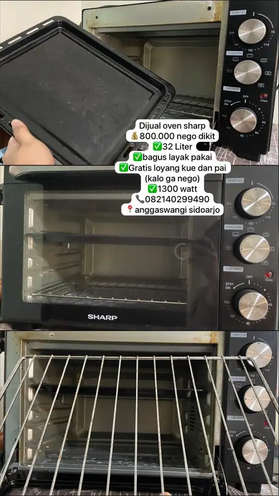 DIJUAL OVEN SHARP 32 L