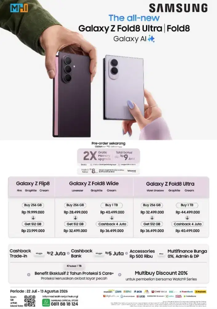 PRE ORDER GALAXY ZFLIP8 CICILAN 0%