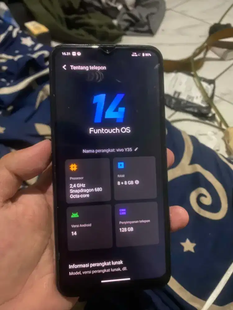VIVO Y35 RAM 8+8 128GB SNAP DRAGON 680