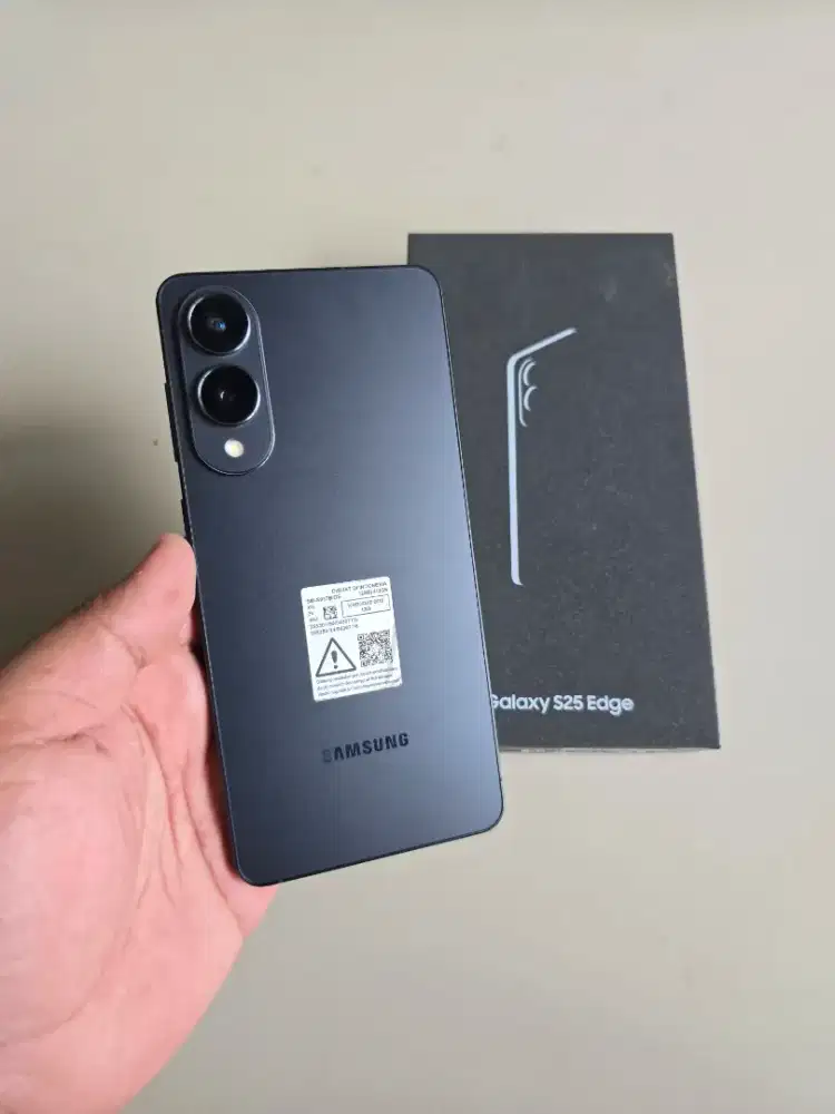 Samsung S25 Edge 512gb 5G Jetblack SEIN Resmi Fullset Mulus Murah