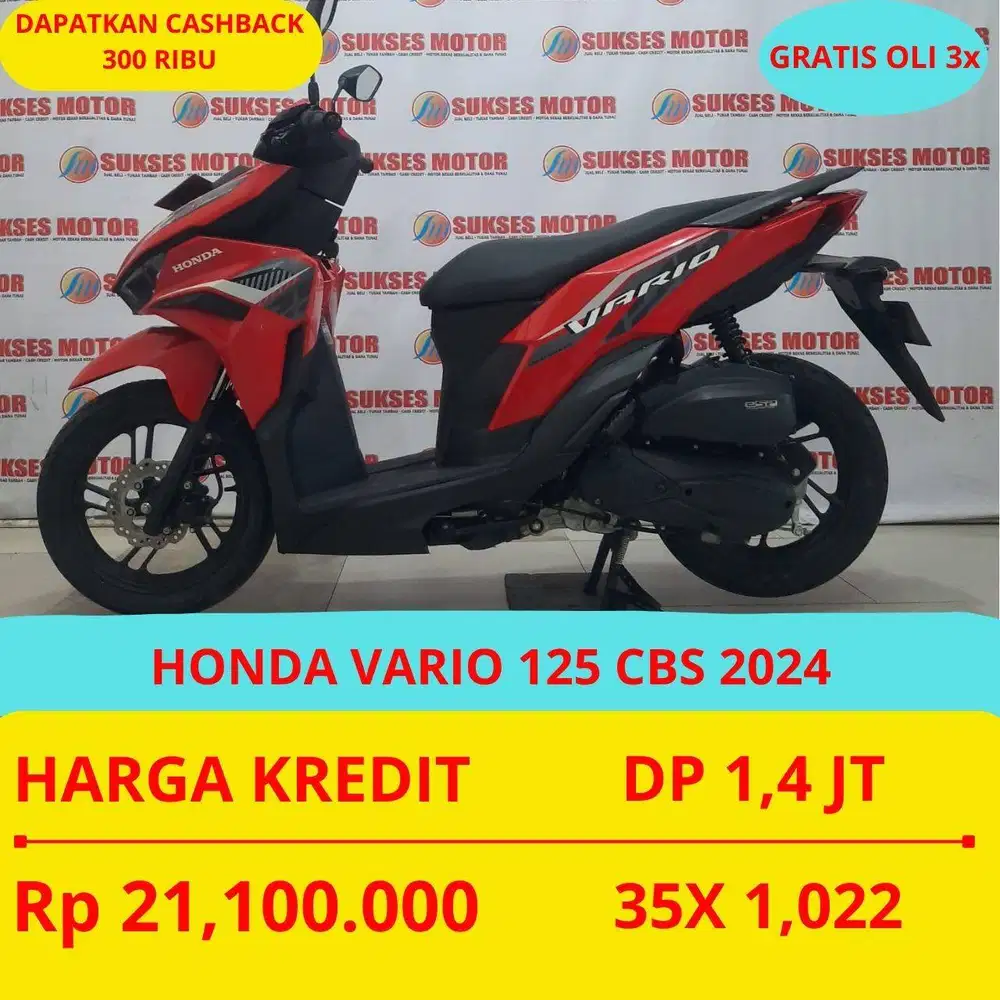 HONDA VARIO 125 CBS 2024 DP MURAH 1,4 JUTA GUYSS