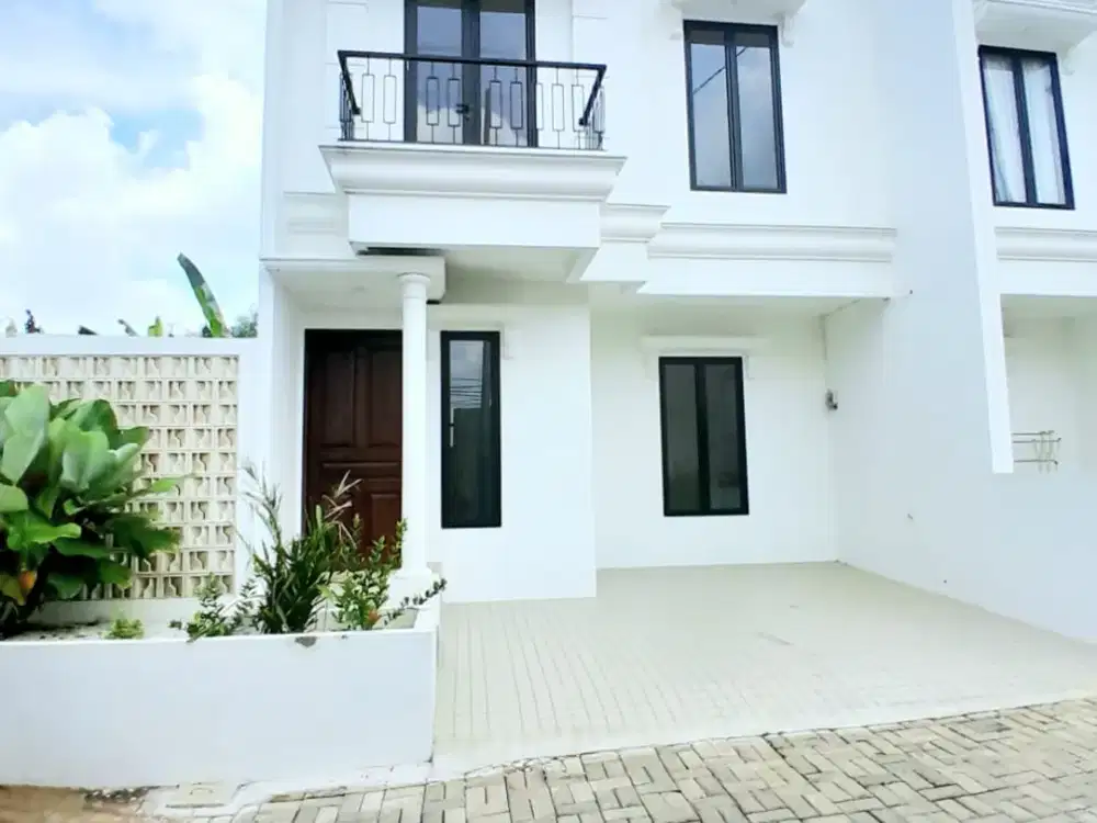 hunian impian kelas atas, desain modern dengan balkon elegan