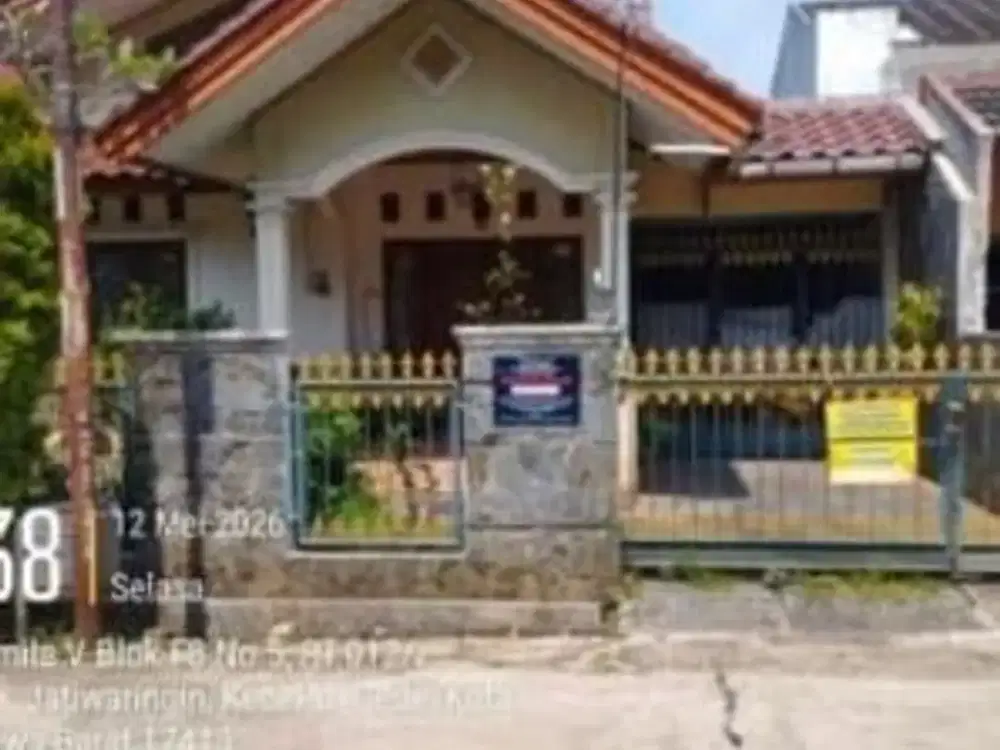 Dijual via lelang Rumah di Pondok Gede Kota Bekasi