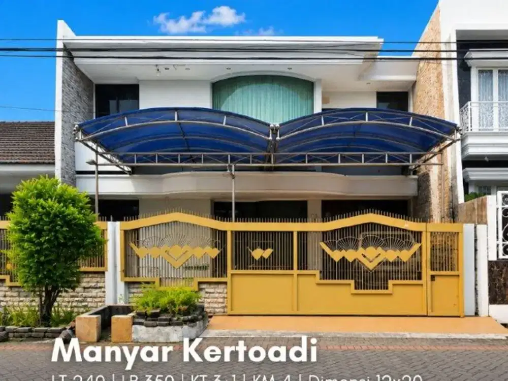 Rumah Manyar Kertoadi STRATEGIS, GARASI 1, CARPORT 1