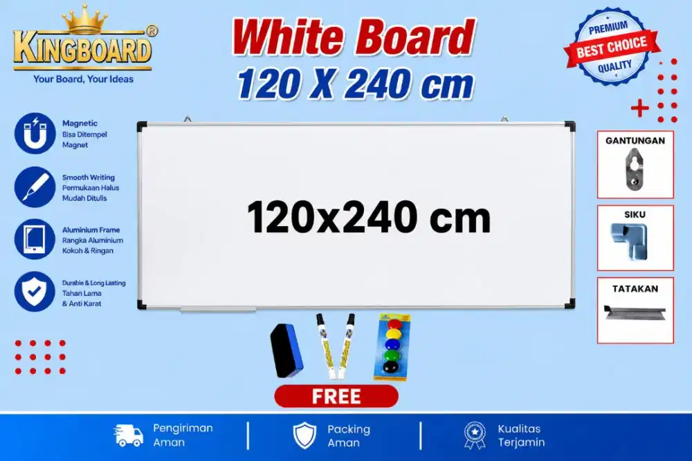 Di Jual Whiteboard Papan tulis Kingboard