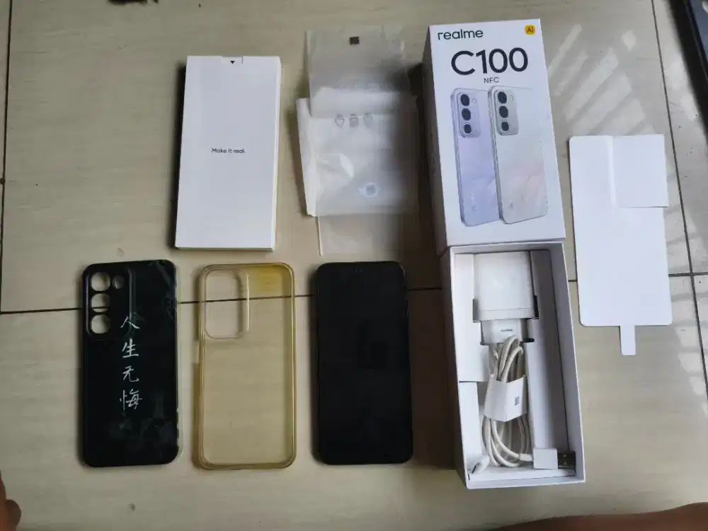 Realme c100 8/256 fullset garansi on panjang