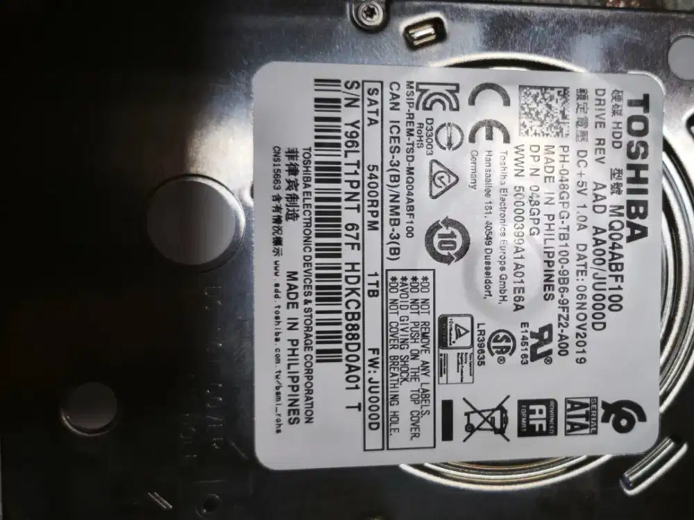Hdd laptop 1TB Harga netttt