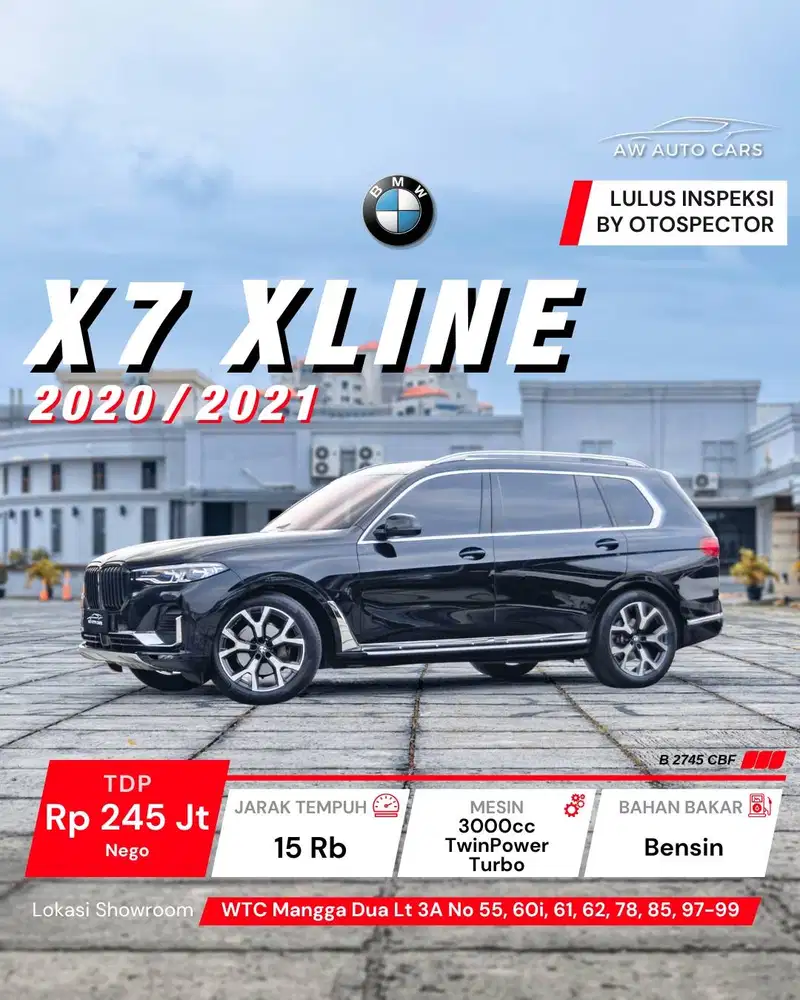 LOW KM BMW X7 4.0i xLine NIK 2020 xDrive 2021 msport