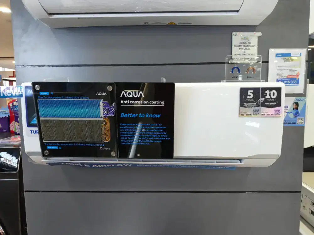 Kredit AC aqua 1/2 pk promo tanpa dp