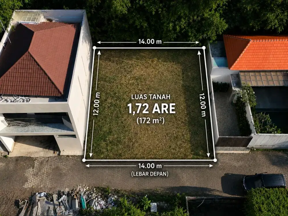 Tanah Kavling 1,72 Are di Jl. Langui Kauh, Ungasan – Ideal untuk Villa Pribadi atau Investasi
