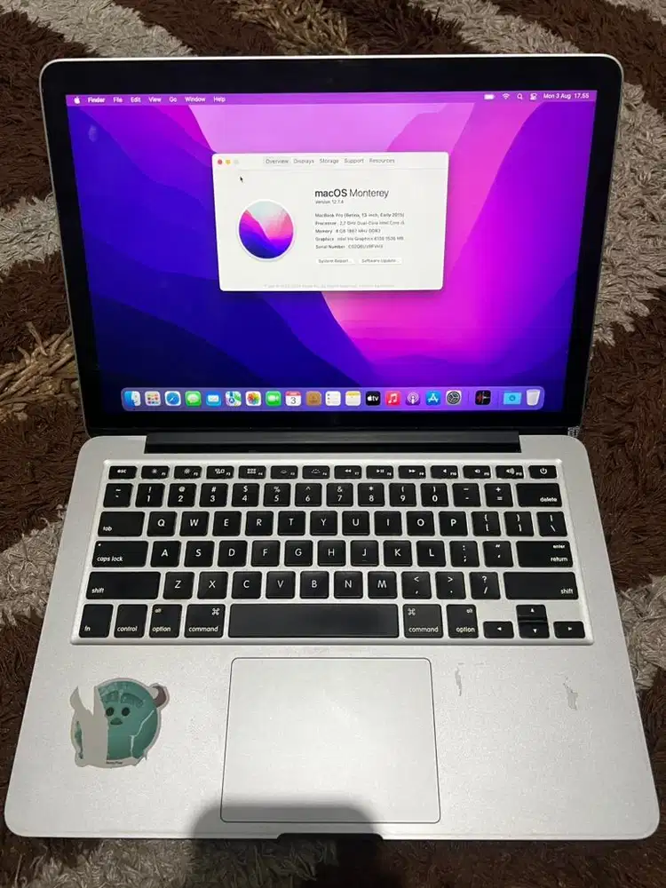 Macbook pro retina 2015 13 inch 8/128