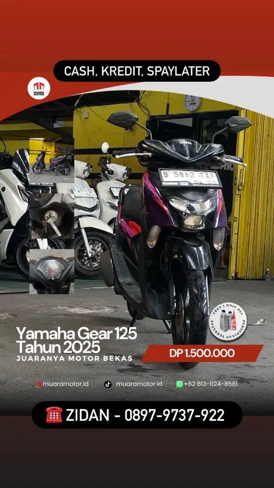 YAMAHA GEAR 125 2025 SIAP PAKAI !!!