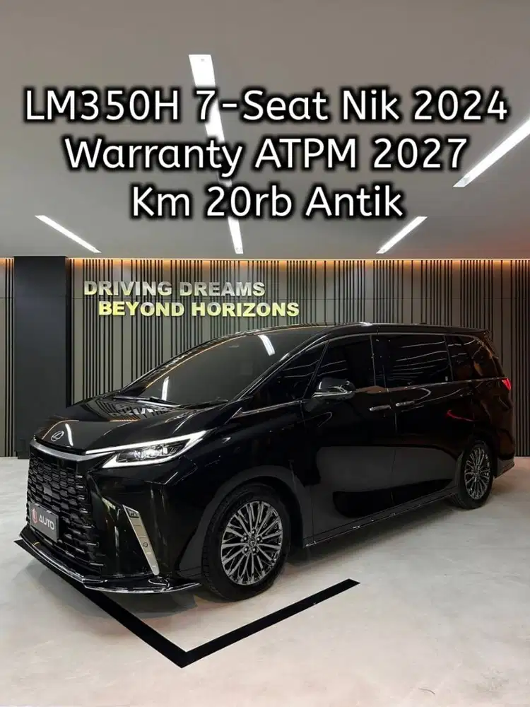 Lexus LM350 Hybrid LM350H 2024 Hitam 7-Seater Km20rb B471ABF