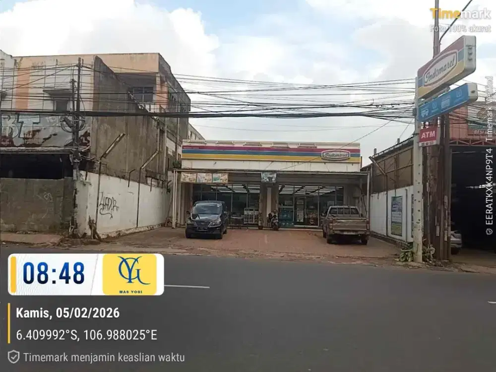 Dijual cepat Tanah+bangunan Ex indomaret