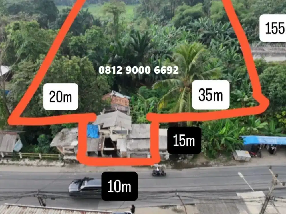 Jual Tanah Lahan 1 Hektar Pinggir Jalan Raya Legok Tangerang
