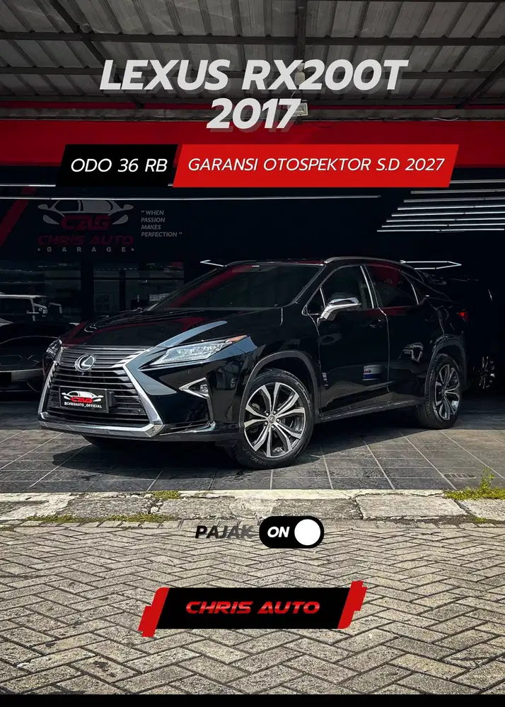 Tdp 14jt Odo 35rb Luxury RX200 2018/2017 LEXUS RX200t RX300