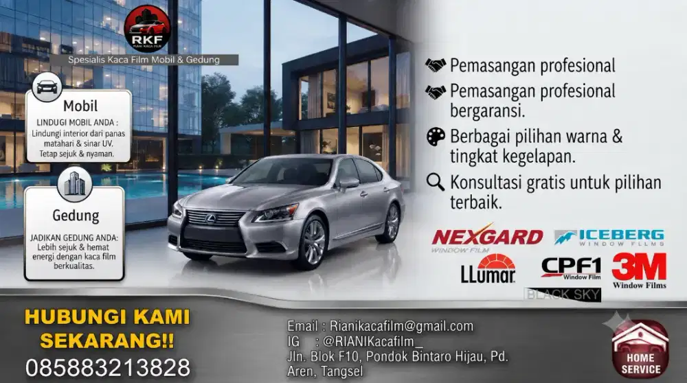 Promo!!! Jasa Pemasangan Kaca Film