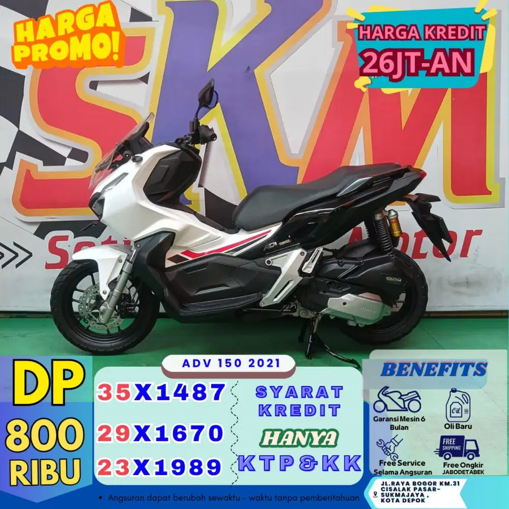 Proses 1hari dp 800rb adv 150 2021