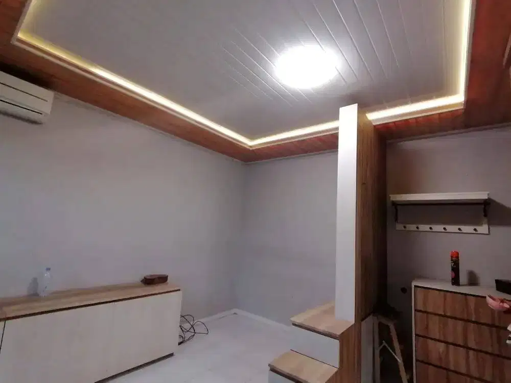 Pasang Plafon Partisi Jasa Tukang Wall Moulding Sekat PVC GRC Gypsum