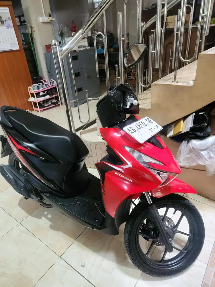 Beat all new merah hitam 2025 Gbm
