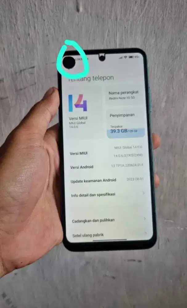 Readme note 10 5g. 4/128
