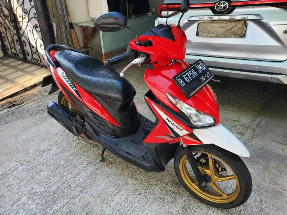 Honda Vario Fi Agnes 110 Merah 2017 Full orisinil.
