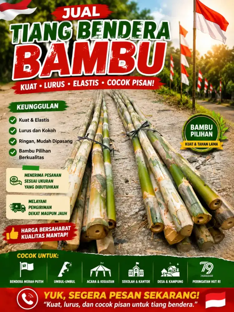 Tiang bendera umbul umbul