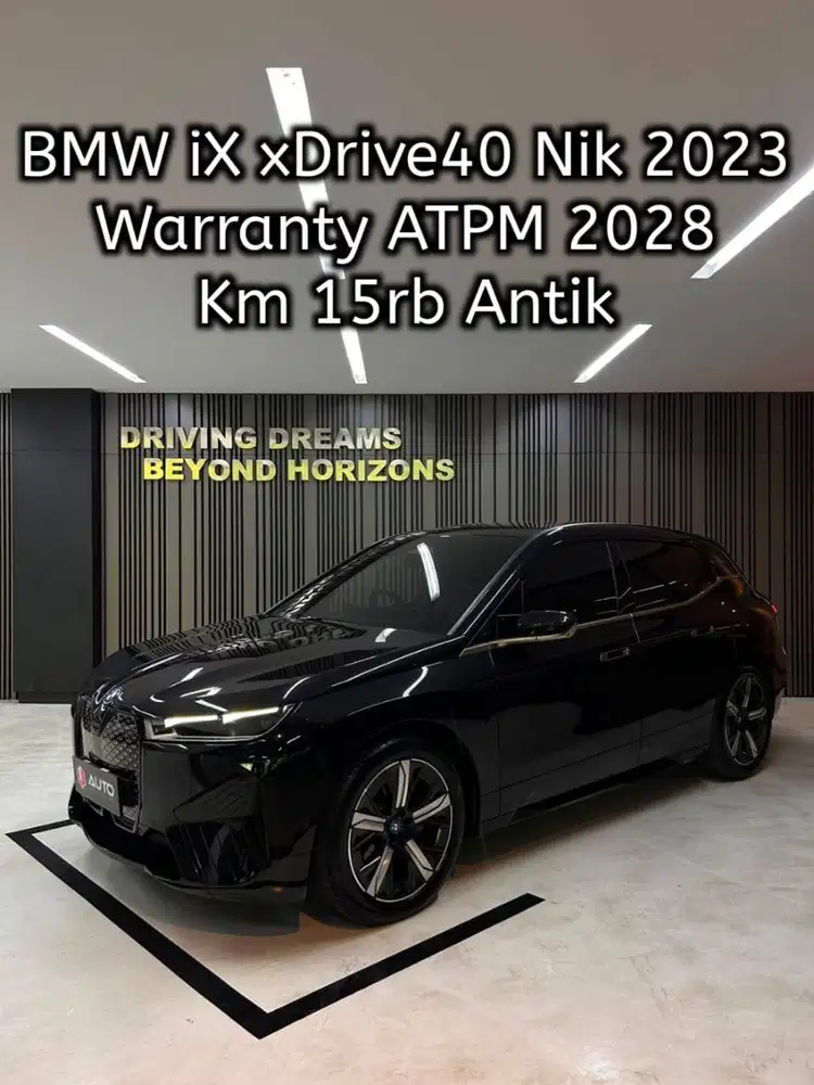 BMW iX EV xDrive40 AT 2023 Hitam Km15rb B8LGA