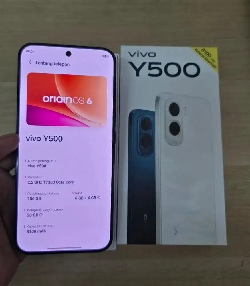 Vivo Y500 6/256 Fullset Like New 99%