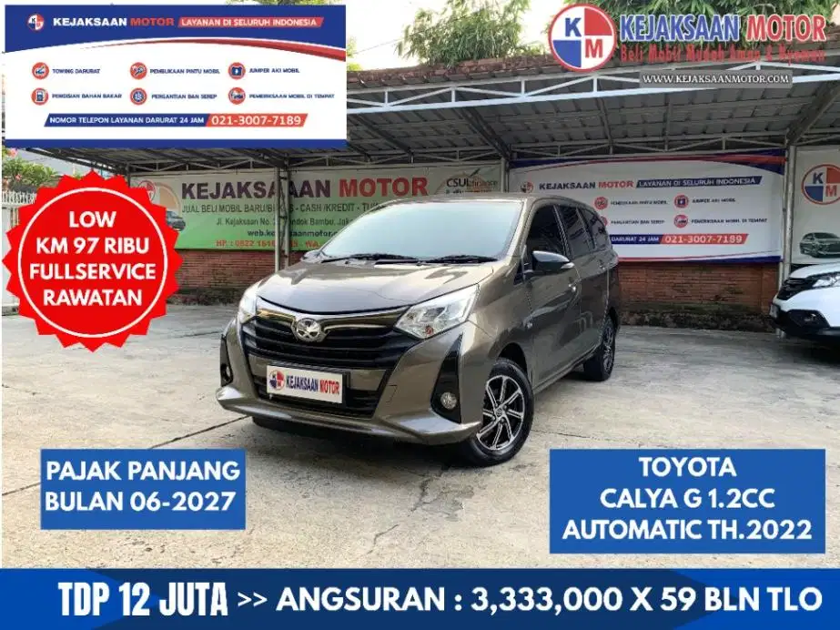 Toyota Calya G 1.2cc Automatic Th.2022