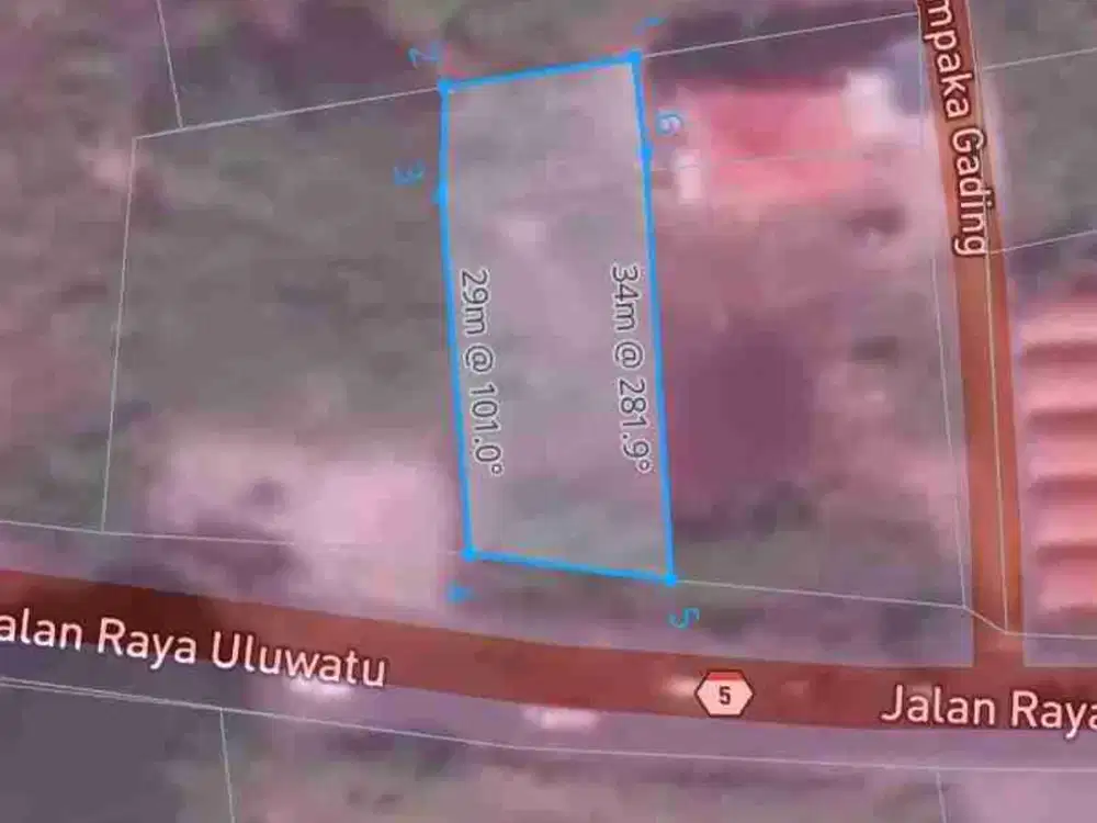 Lahan Komersial View Laut di Jalan Raya Uluwatu