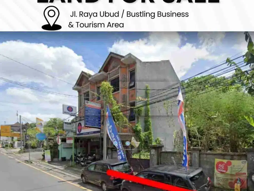 Dijual tanah lokasi di Jl. Raya Ubud/Usaha & Area Wisata