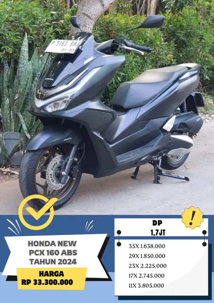 HONDA NEW PCX 160 ABS TAHUN 2024 GRESS