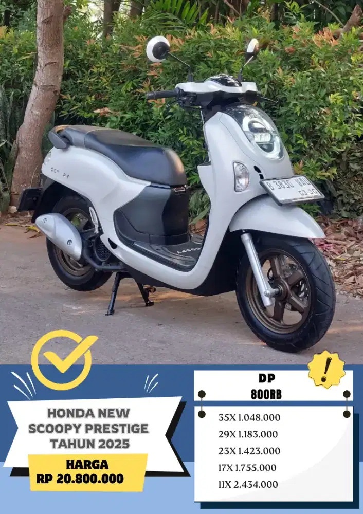 Honda New Scoopy Prestige Tahun 2025 DP 800rb
