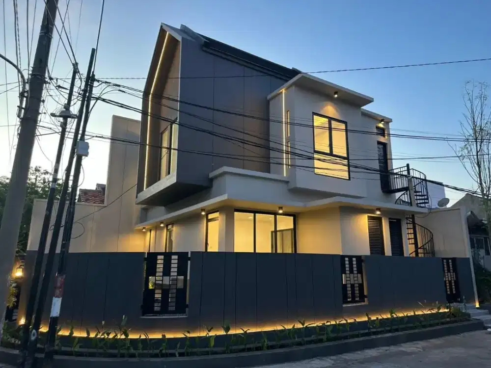 DIJUAL RUMAH BARU SCANDINAVIAN STYLE 2 LANTAI DI BABATAN PANTAI RK 392
