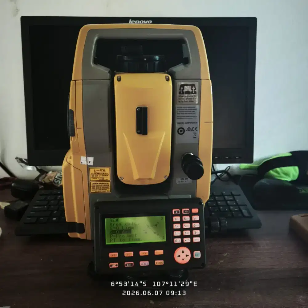Di Jual Murah Total Station Topcon Es 101 Bekas Mulus Lengkap 1 Set