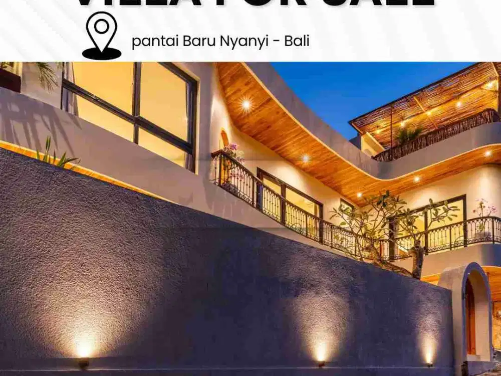 Dijual Villa pantai Baru Nyanyi - Bali