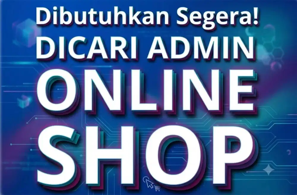 URGENT Dibutuhkan ADMIN OLSHOP