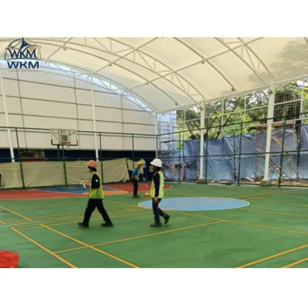 Padel dan Sport Club Atap Membrane. Canopy Membrane. Kanopi Membran